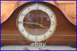 Vintage German Quarter Hour Westminster Chime Large Mantel Clock 8-Day