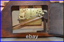 Vintage German Quarter Hour Westminster Chime Large Mantel Clock 8-Day