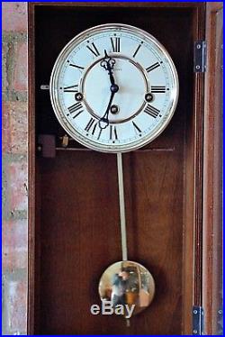 Vintage German Rapport 8-Day Wall Clock with Westminster Chimes