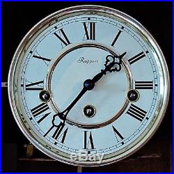Vintage German Rapport 8-Day Wall Clock with Westminster Chimes