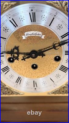 Vintage German Schmeckenbecher Mantel Clock Westminster Chime Serviced