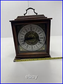 Vintage German Westminster 3 Linden Chime Mantel 2 Jewel Clock 8-Day