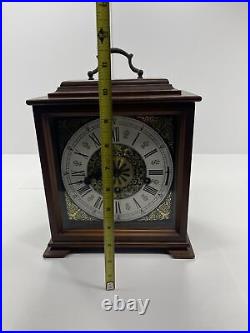 Vintage German Westminster 3 Linden Chime Mantel 2 Jewel Clock 8-Day NOT WORKING