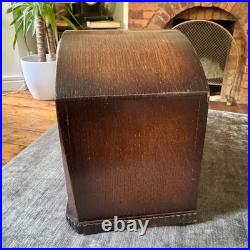 Vintage German Westminster Chime Mantel Clock 5 Rod Art Deco Serviced Working