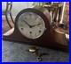 Vintage German Westminster Chime Mantel Clock Serviced Rich Tone Working