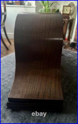 Vintage German Westminster Chime Mantel Clock Serviced Rich Tone Working