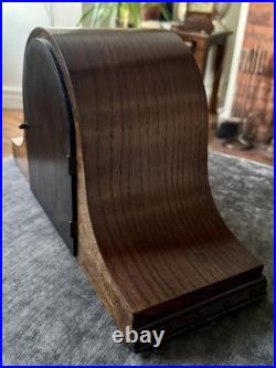 Vintage German Westminster Chime Mantel Clock Serviced Rich Tone Working