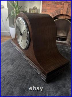 Vintage German Westminster Chime Mantel Clock Serviced Rich Tone Working