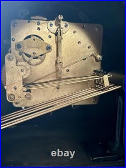Vintage German Westminster Chime Mantel Clock Serviced Rich Tone Working