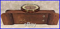 Vintage German Wood Case Mantel Clock by Forestville Westminster Chimes Runs