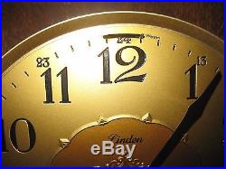 Vintage Germany Linden Westminster Chime 8 Day Wall Clock Key Wound SEE VIDEO