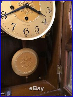 Vintage Germany Linden Westminster Chime Wall Clock 8 Day