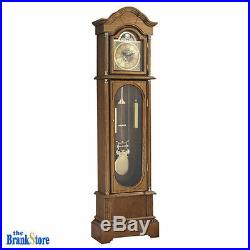Vintage Grandfather Clock Floor Pendulum Chimes Traditional Home Wood Decor