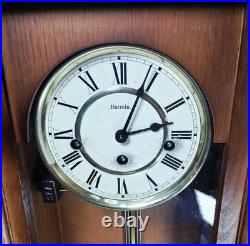 Vintage HERMLE Westminster Chime Pendulum Wall Clock &Key Parts Repair Works 31