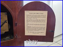 Vintage HERSCHEDE 8 Day Westminster Chime Shelf Clock Works. Very Clean example