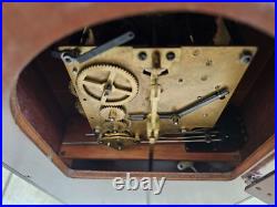 Vintage HERSCHEDE 8 Day Westminster Chime Shelf Clock Works. Very Clean example