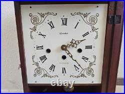 Vintage HERSCHEDE 8 Day Westminster Chime Shelf Clock Works. Very Clean example