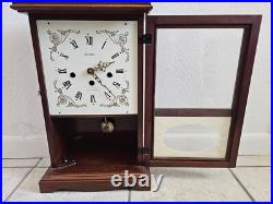 Vintage HERSCHEDE 8 Day Westminster Chime Shelf Clock Works. Very Clean example
