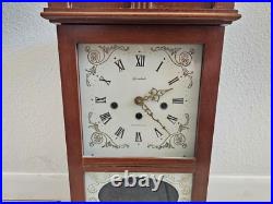 Vintage HERSCHEDE 8 Day Westminster Chime Shelf Clock Works. Very Clean example