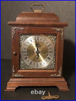 Vintage Hamilton 2 Jewels West Germany Mantle Clock 1050-020 Westminster Chimes