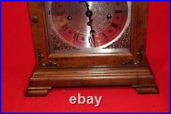 Vintage Hamilton 8 Day Chime 2 JEWEL Mantle Clock (340-020) EUC