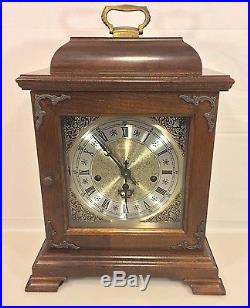 Vintage Hamilton Bracket Clock Runs & Strikes Westminster Chimes Needs Attention