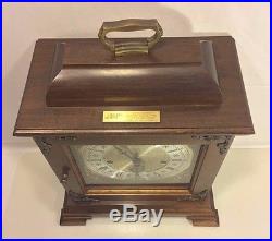 Vintage Hamilton Bracket Clock Runs & Strikes Westminster Chimes Needs Attention