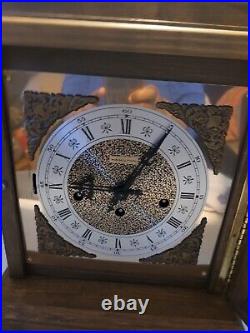 Vintage Hamilton Chiming Mantle Clock Made in W. Germany 2 Jewels 340-020 NO KEY