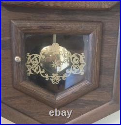 Vintage Hamilton Head Master School House Wall Clock Westiminster Key Pendulum