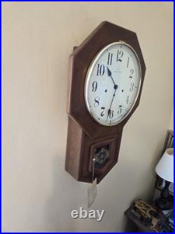 Vintage Hamilton Head Master Wall Clock Westminster Chimes Exceptional Condition