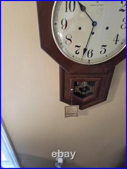 Vintage Hamilton Head Master Wall Clock Westminster Chimes Exceptional Condition