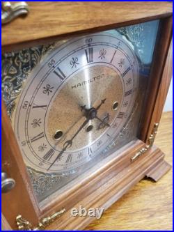 Vintage Hamilton Masterpiece 340-020 Westminster Chime Mantel Clock Germany