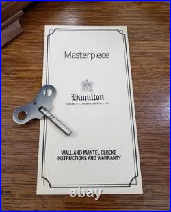 Vintage Hamilton Masterpiece 340-020 Westminster Chime Mantel Clock Germany
