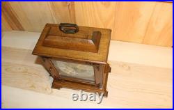 Vintage Hamilton Solid Hardwood Westminster Chime Bracket Clock 1979 Works