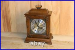 Vintage Hamilton Solid Hardwood Westminster Chime Bracket Clock 1979 Works