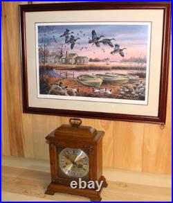 Vintage Hamilton Solid Hardwood Westminster Chime Bracket Clock 1979 Works