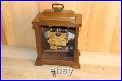 Vintage Hamilton Solid Hardwood Westminster Chime Bracket Clock 1979 Works