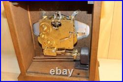 Vintage Hamilton Solid Hardwood Westminster Chime Bracket Clock 1979 Works