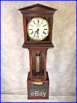 Vintage Hamilton Wall Clock with Westminster Chimes Weight and Spring Driven