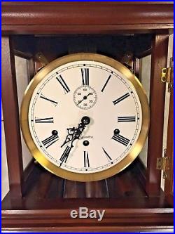 Vintage Hamilton Wall Clock with Westminster Chimes Weight and Spring Driven