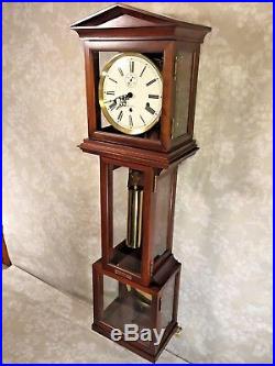 Vintage Hamilton Wall Clock with Westminster Chimes Weight and Spring Driven