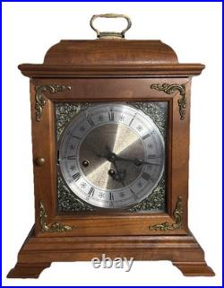 Vintage Hamilton Westminster Chime Bracket Cherry Clock Fully Serviced