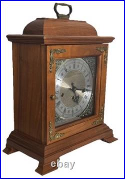 Vintage Hamilton Westminster Chime Bracket Cherry Clock Fully Serviced