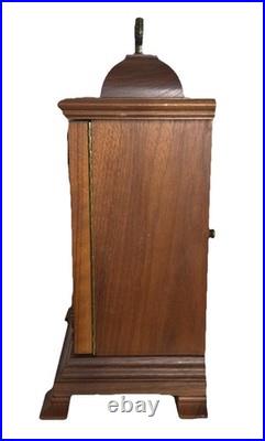 Vintage Hamilton Westminster Chime Bracket Cherry Clock Fully Serviced
