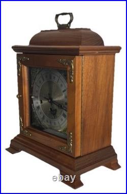 Vintage Hamilton Westminster Chime Bracket Cherry Clock Fully Serviced