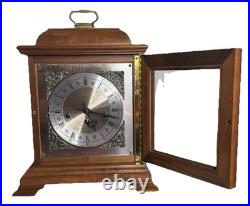 Vintage Hamilton Westminster Chime Bracket Cherry Clock Fully Serviced