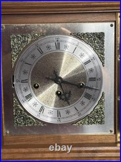 Vintage Hamilton Westminster Chime Bracket Cherry Clock Fully Serviced