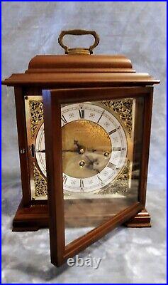 Vintage Hamilton Westminster Chime Mantle Clock West Germany WORKS