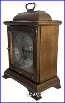 Vintage Hamilton Westminster Chime Walnut Bracket Clock Fully Serviced