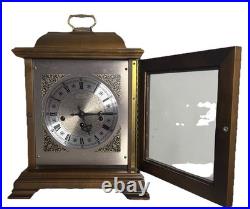 Vintage Hamilton Westminster Chime Walnut Bracket Clock Fully Serviced